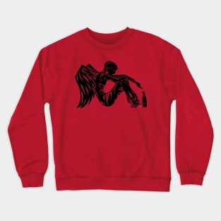 Black angel Crewneck Sweatshirt